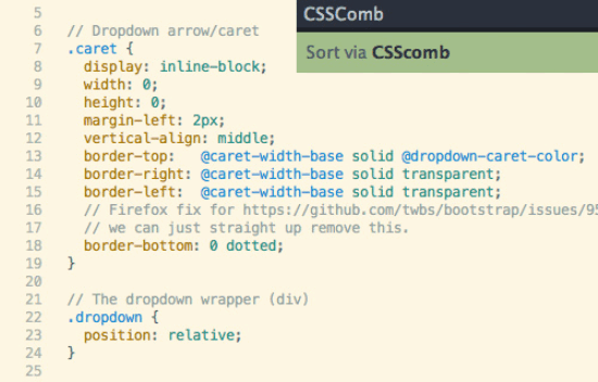 CSScomb